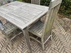 Tuinset, Tuin en Terras, Ophalen, 4 zitplaatsen, Gebruikt, Teakhout