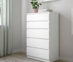 Ikea malm kullen 5 lade kast, Zo goed als nieuw, 3 of 4 laden, Minder dan 100 cm, 25 tot 50 cm