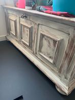 Lage kast white wash look, Huis en Inrichting, Kasten | Dressoirs, Gebruikt, 100 tot 150 cm, Ophalen of Verzenden, Grenenhout