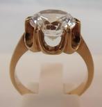 Antieke massief gouden dames ring, Verzenden, Goud, Ring, Met edelsteen