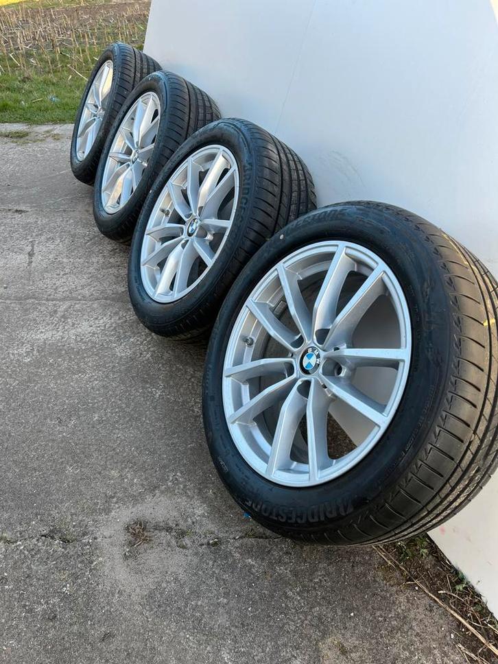 Originele bmw 3/5 serie velgen 17 inch met zomerbanden, Auto-onderdelen, Banden en Velgen, Banden en Velgen, Zomerbanden, 17 inch