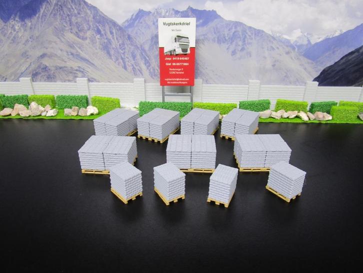 Lading Stenen Grijs B "Zie Omschrijving, Ex Wsi Oplegger", Hobby en Vrije tijd, Modelauto's | 1:50, Nieuw, Bus of Vrachtwagen