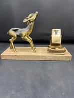 Vintage hertenbeeeld Bambi met kalender Frankrijk 20x6,5x14, Ophalen of Verzenden