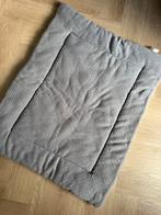 Jollein boxkleed grijs wit teddy, Kinderen en Baby's, Boxen, Ophalen of Verzenden, Zo goed als nieuw, Rechthoekig, Boxkleed