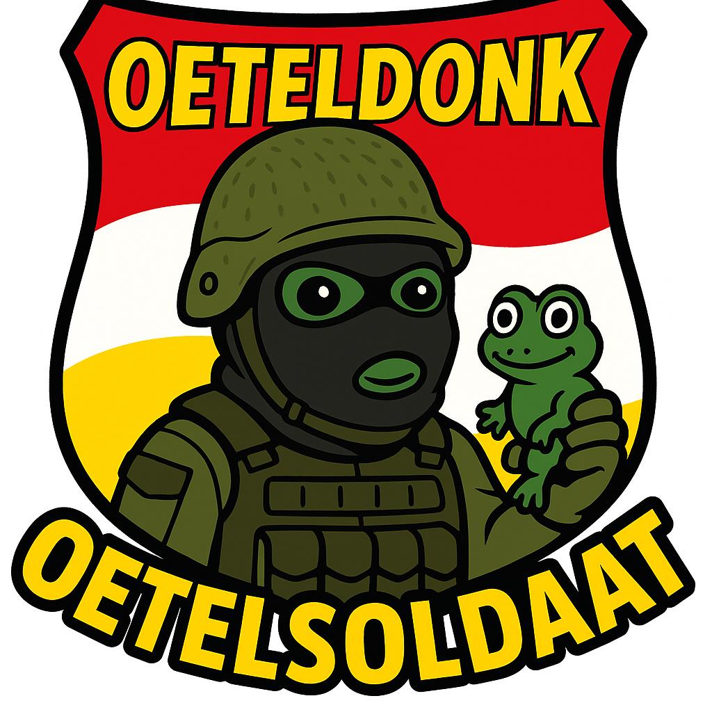 Carnaval embleem Oeteldonk (Oetelsoldaat), Kleding | Heren, Carnavalskleding en Feestkleding, Zo goed als nieuw, Accessoires, Carnaval