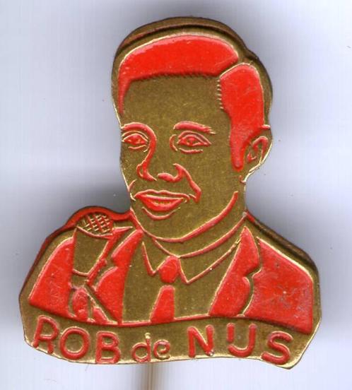 Rob de Nijs rood op koper zanger speldje ( S_141 ), Verzamelen, Speldjes, Pins en Buttons, Nieuw, Speldje of Pin, Figuurtje, Verzenden