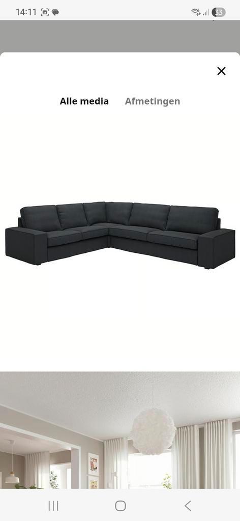 Ikea Hoekbank Kivik - Zo goed als nieuw!, Huis en Inrichting, Banken | Complete zithoeken, Zo goed als nieuw, Stof, Ophalen
