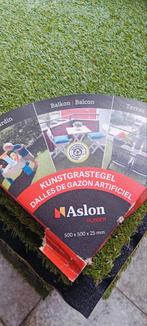 Aslon grastegels 13 stuks nieuw 50x50, Ophalen, Nieuw, Kunststof