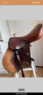 17,5 inch Stubben springzadel, zeer goede conditie, Dieren en Toebehoren, Ophalen, Zo goed als nieuw, Springen