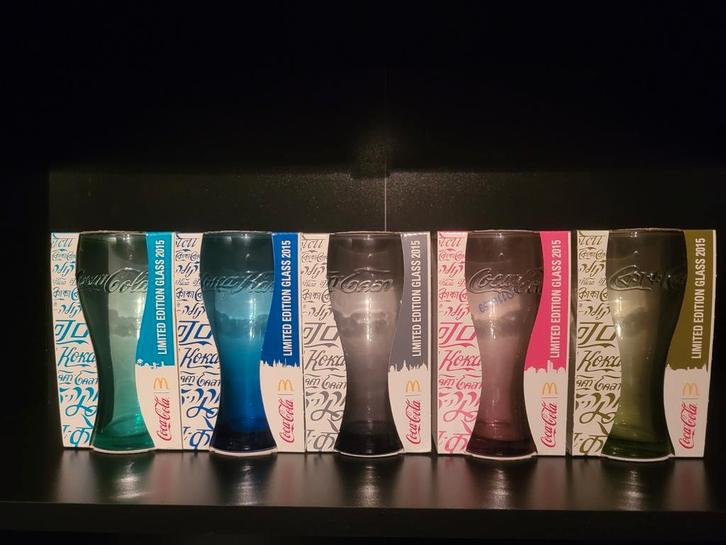 Coca-Cola glazen Mc donalds 2015 Duitsland Nieuw, Verzamelen, Glas en Borrelglaasjes, Nieuw, Frisdrankglas, Ophalen