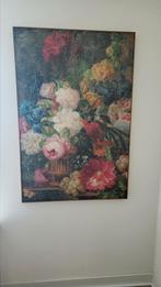 Schilderij met bloemen 1.20 bij 81 cm, Ophalen of Verzenden