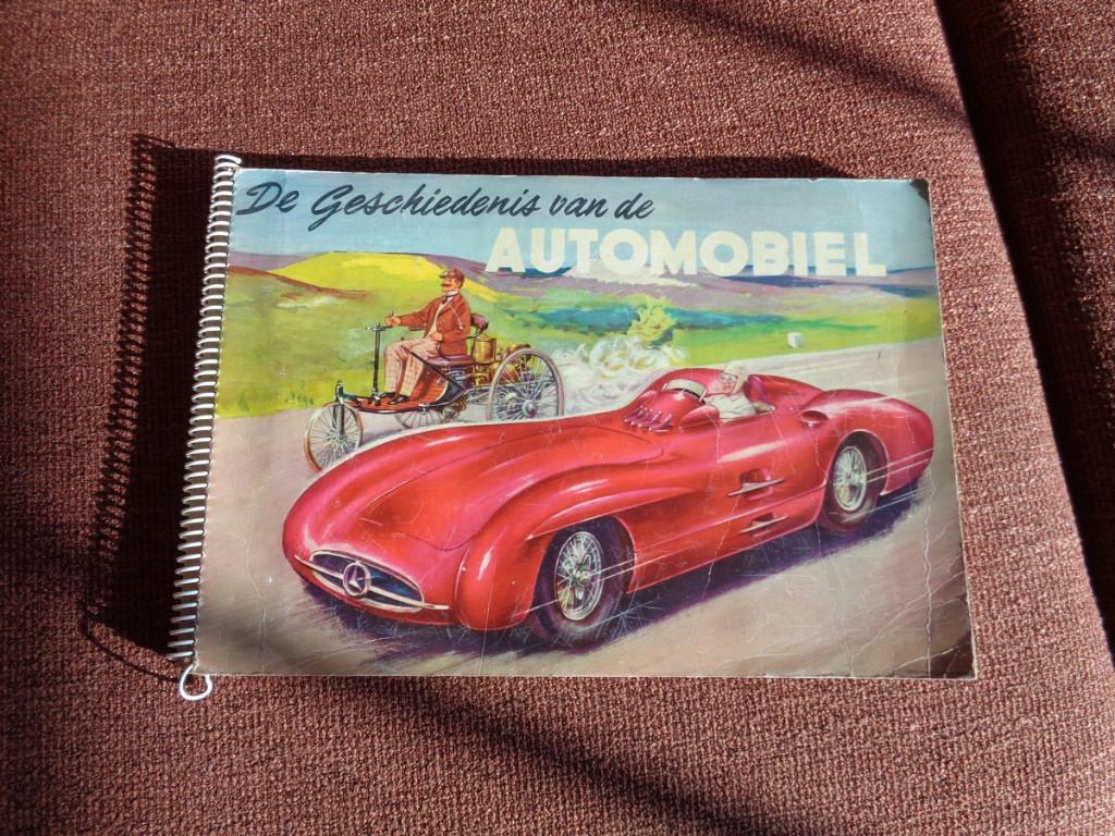 Oud Plaatjes Album De Geschiedenis van de Automobiel, jr;50s, Ophalen of Verzenden, Gebruikt, Auto's