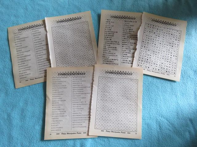 50 CENT OF GRATIS 3x Symbolenzoeker met oplossingen, Hobby en Vrije tijd, Denksport en Puzzels, Nieuw, Overige typen, 500 t/m 1500 stukjes
