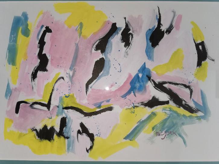 Origineel werk Nic Jonk (Amsterdamse school), Antiek en Kunst, Kunst | Schilderijen | Klassiek, Ophalen