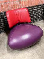 Leolux Pallone Fauteuil, Huis en Inrichting, Fauteuils, Ophalen, Gebruikt, 50 tot 75 cm, Leer