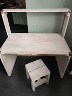 Uniek Kinderbureau / speeltafel met kruk, Ophalen, Gebruikt, Bureau