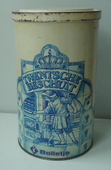 Vintage beschuitbus Bolletje Twentsche Beschuit beschikbaar voor biedingen