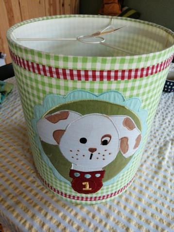 Ongebruikte lampenkap met hondenkop voor kinderkamer  beschikbaar voor biedingen