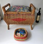 Fourniturenmand met inhoud, Antiek en Kunst, Curiosa en Brocante, Ophalen of Verzenden