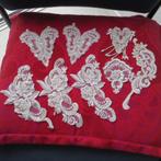 kanten applicaties met lovertjes en pareltjes, Ophalen of Verzenden, Kant