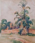 Antieke Gesigneerde Aquarel (+100 jaar), Antiek en Kunst, Verzenden