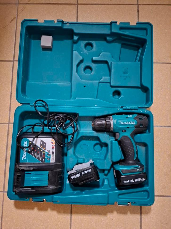 Makita Accu Schroefmachine & Slijptol Set, Doe-het-zelf en Verbouw, Gereedschap | Boormachines, Ophalen of Verzenden