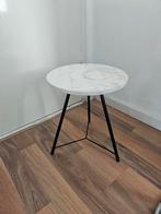 Salontafel Wit Marmer Zwarte Poot, Ophalen