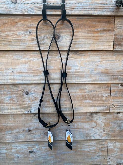 NIEUW SHIRES BLENHEIM LEDEREN HALSRIEM, Dieren en Toebehoren, Paarden en Pony's | Hoofdstellen en Tuigage, Nieuw, Overige soorten