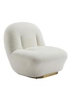 OHNO Loviisa Portland - Teddy Fauteuil - Wit, Niet ingevuld, Niet ingevuld, Ophalen of Verzenden, Niet ingevuld