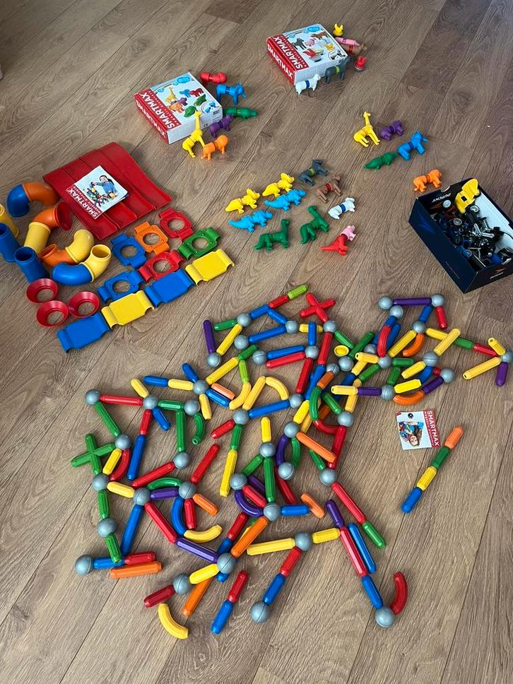 Smart max: dier, voertuigen en knikkerbaan, Kinderen en Baby's, Speelgoed | Bouwstenen, Zo goed als nieuw, Overige merken, Ophalen of Verzenden