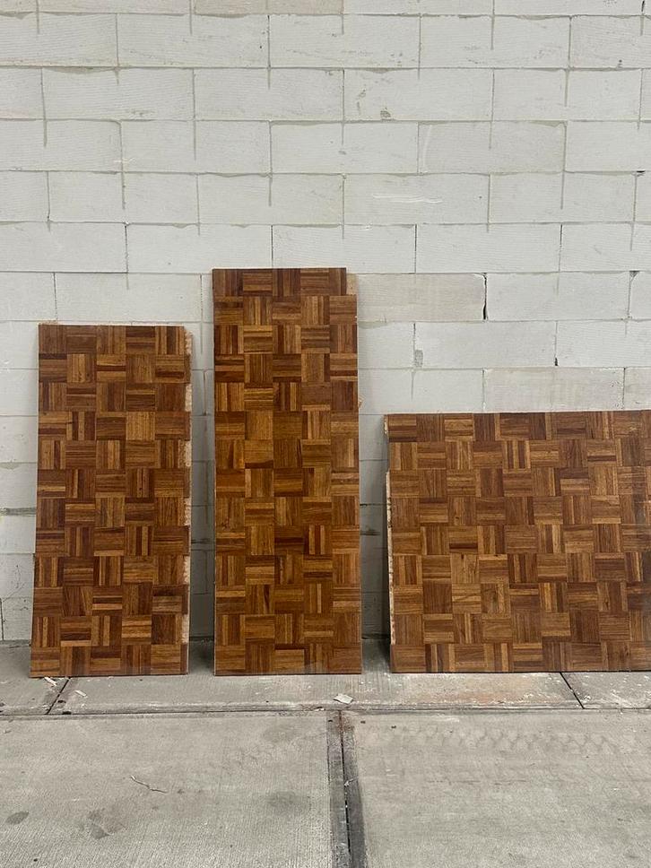 Mozaïekparket van Bruynzeel, losse latjes, 150m2, Doe-het-zelf en Verbouw, Vloerdelen en Plavuizen, Gebruikt, Overige typen, Hout