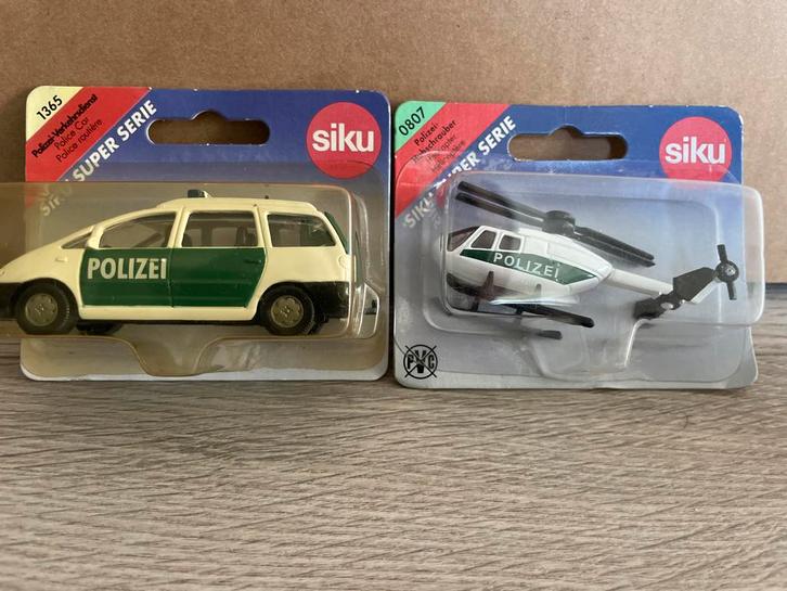 Siku Polizei Set 1365 & 0807, Hobby en Vrije tijd, Modelauto's | 1:87, Zo goed als nieuw, Auto, Overige merken, Ophalen of Verzenden