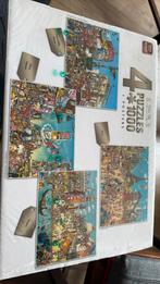 4  puzzels in 1 doos (4x1000) stukjes, Ophalen