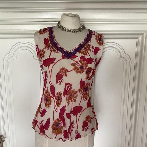 Damesblouse mt.38/40 dunne dubbele crêpe georgette stof, Kleding | Dames, Blouses en Tunieken, Zo goed als nieuw, Maat 38/40 (M)