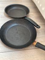 Twee kleine koekenpannen te koop, Ophalen of Verzenden, Gebruikt, Koekenpan of Braadpan, Keramische plaat