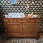 Prachtige vintage eikenhouten conmode/dressoir, Ophalen, Zo goed als nieuw, 25 tot 50 cm, 100 tot 150 cm