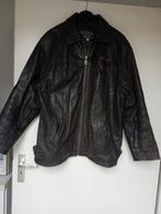 bruin leren jas maat XXL, Kleding | Heren, Jassen | Winter, Verzenden, Gedragen, Overige maten, Bruin