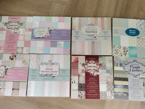 Designpapier - 8 Verschillende Pakketten, Hobby en Vrije tijd, Scrapbooking, Nieuw, Papier of Karton, Overige merken, Ophalen of Verzenden