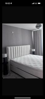 TEDDY BOXSPRING MET OPBERG, Huis en Inrichting, Slaapkamer | Boxsprings, Ophalen, Tweepersoons, Zo goed als nieuw, 180 cm