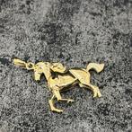 14 karaat gouden paard hanger kettinghanger, Ophalen of Verzenden, Nieuw, Goud, Kruis of Symbool