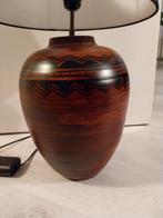 Houten Tafel lamp Southwestern, Rond, Ophalen of Verzenden, Zo goed als nieuw, Bruin