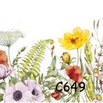 Servetten decoupage/bullet journal - veldbloemen C649, Verzenden, Nieuw, Materiaal