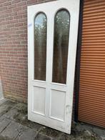 Houten Binnendeur met Glas, Doe-het-zelf en Verbouw, Deuren en Horren, Ophalen, Gebruikt, 80 tot 100 cm, Binnendeur