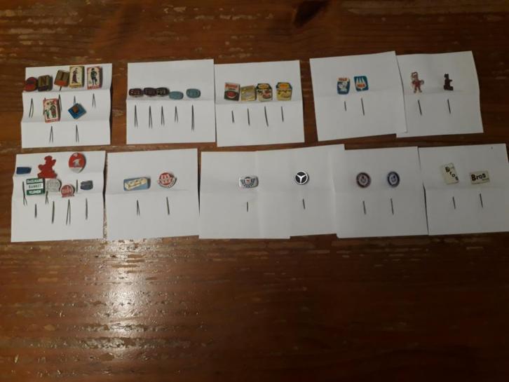 Heel veel pins Jamin, Iglo, Flipje, Puijnenburg, Bros, Verzamelen, Speldjes, Pins en Buttons, Zo goed als nieuw, Speldje of Pin