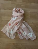 Lichtroze Sjaal met Hartjes - Nieuw & Romantisch, Kleding | Dames, Mutsen, Sjaals en Handschoenen, Ophalen of Verzenden, Nieuw