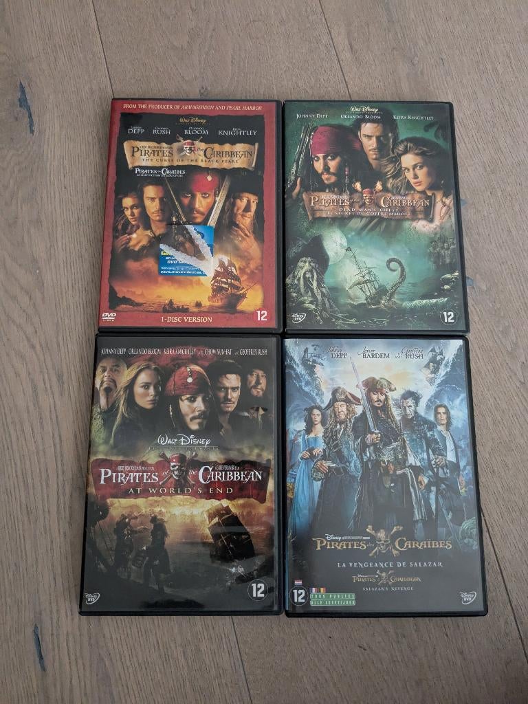 Pirates Of The Caribbean 1-4, Vanaf 12 jaar, Ophalen of Verzenden, Zo goed als nieuw