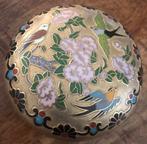 Koper geëmailleerd cloisonné dekselpotje Japan, Ophalen of Verzenden