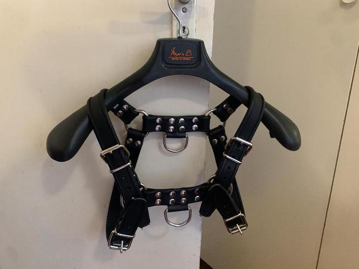 Mister B Leren Borstharnas, Kleding | Heren, Overige Herenkleding, Zo goed als nieuw, Ophalen of Verzenden