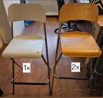 Klapstoelen hoog 5x voor €35, Huis en Inrichting, Stoelen, Ophalen, Wit, Vijf, Zes of meer stoelen