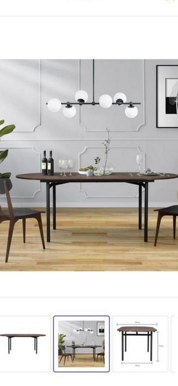 Actie: Eettafel Lodge – hout & metaal €150,- beschikbaar voor biedingen